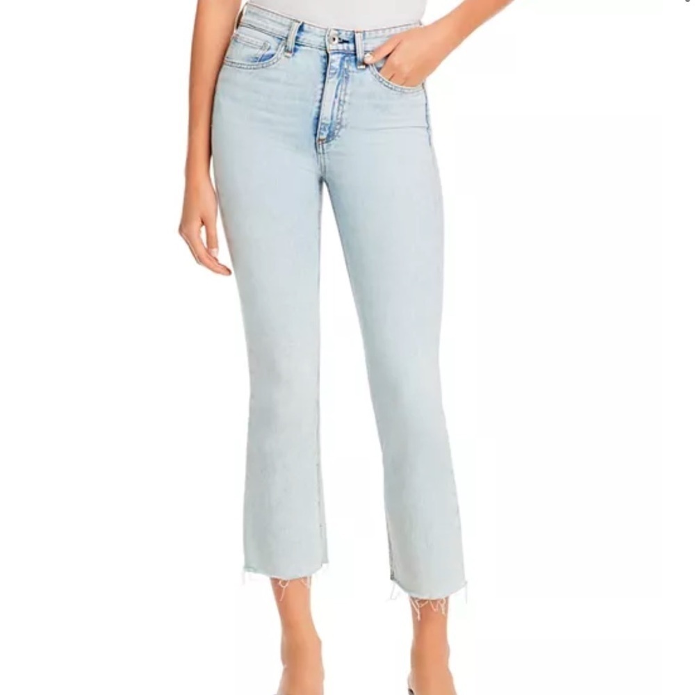 Rag & Bone Nina High Rise Ankle Flare Jeans in Jade Size 25